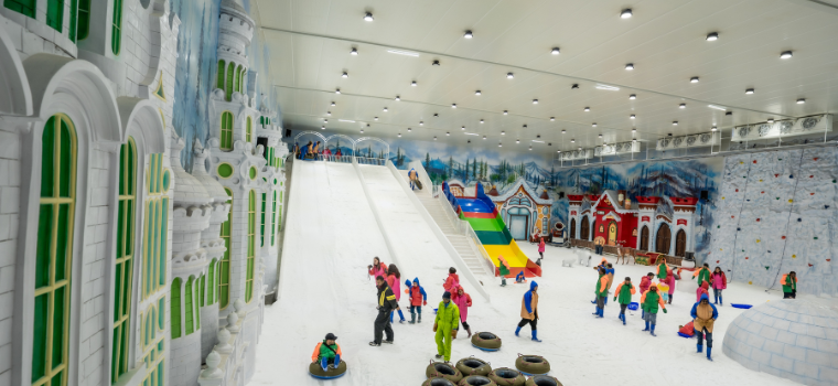 Indoor snow park at Snow Kingdom Kufri